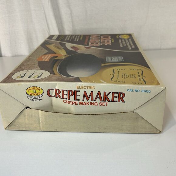 Vintage Nordic Ware Electric Crepe Maker 85032 In Original Box - Picture 4 of 8